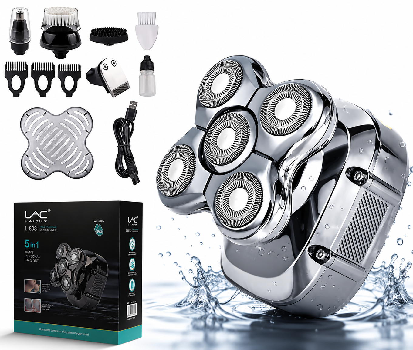Laichy L-803 5-Head Professional Men’s Electric Shaver