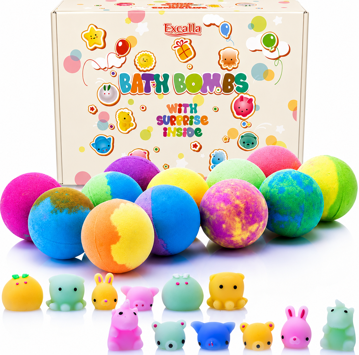 Bath Bombs for Kids with Toys