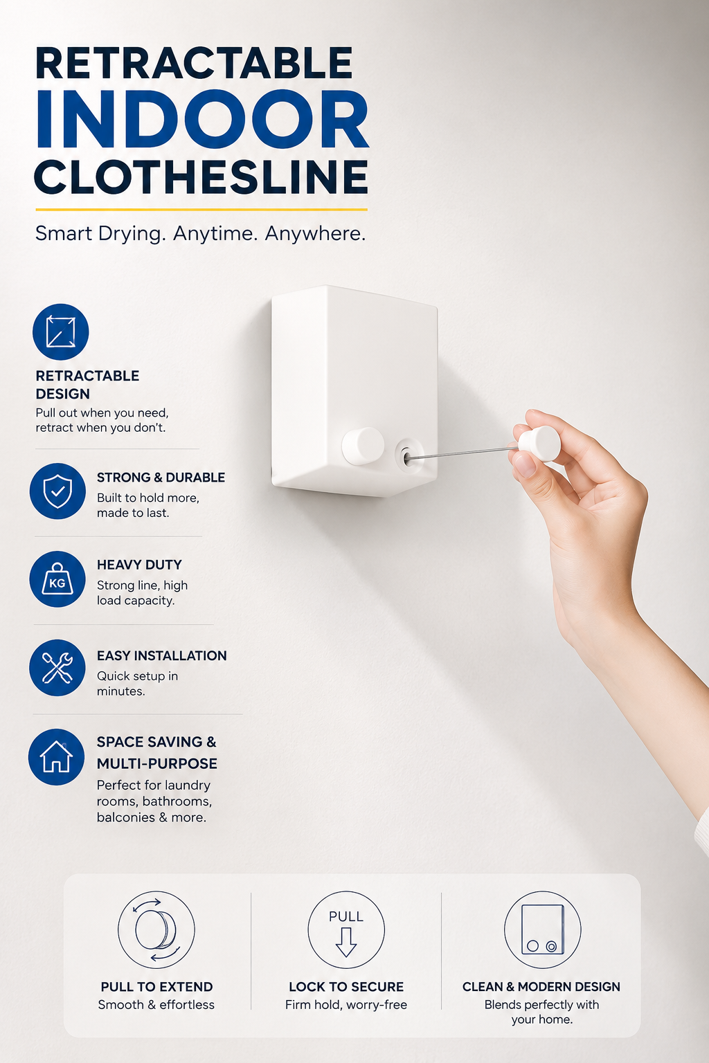 Retractable Indoor Clothesline