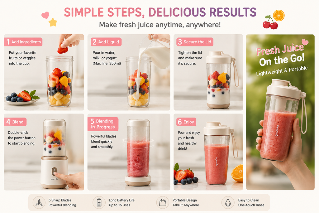 Multi-Function Small Portable Juicer